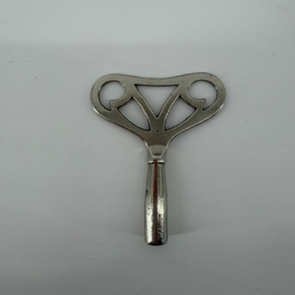 Vintage‎ Silver Art Nouveau Butterfly Winding Key for Clock Toy Music Box Square